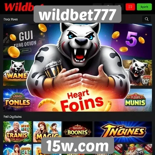 Variedade de jogos disponíveis no wildbet777